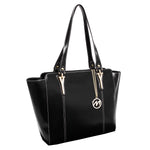 McKlein Alicia Genuine Leather Tote Bag, Black (97515)