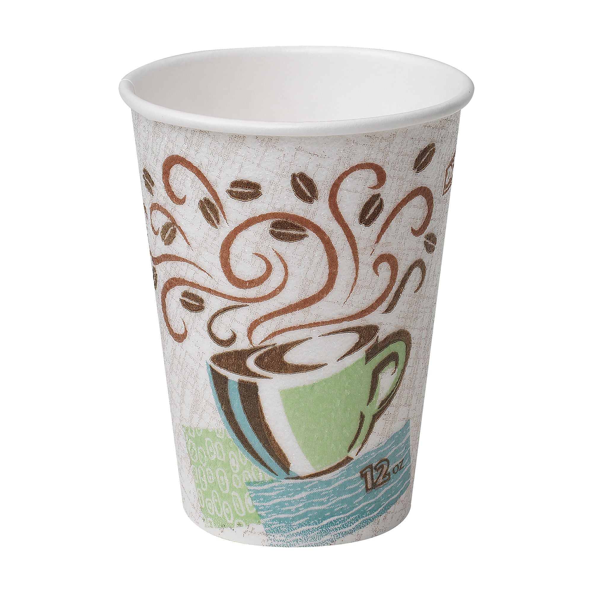 GP PRO Dixie PerfecTouch 12 oz. Insulated Paper Hot Cup, Coffee Haze, 960/Carton (DXE5342CDSBP)