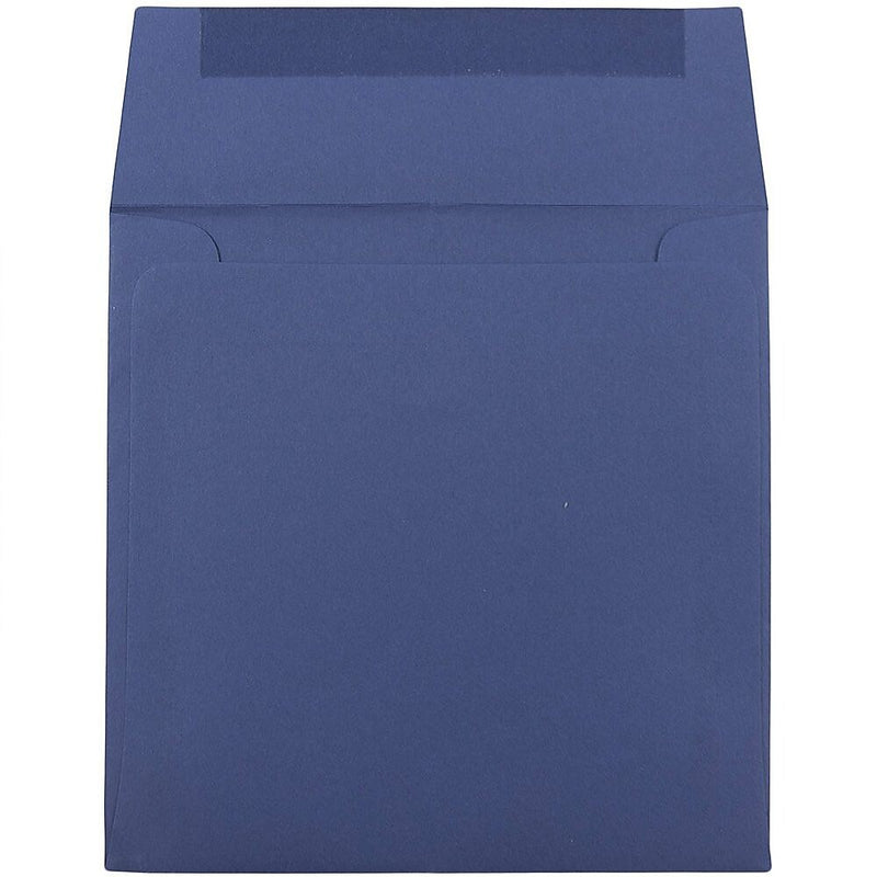 JAM Paper 6 x 6 Square Invitation Envelopes, Presidential Blue, Bulk 1000/Carton (563916914B)