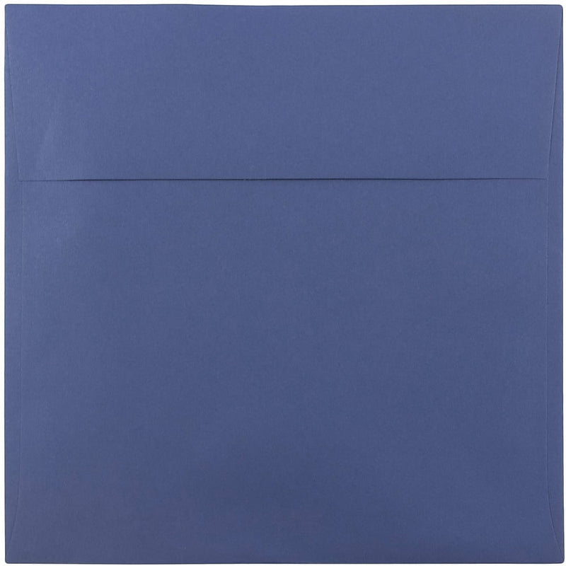 JAM Paper 8.5 x 8.5 Square Invitation Envelopes, Presidential Blue, 25/Pack (563916919)