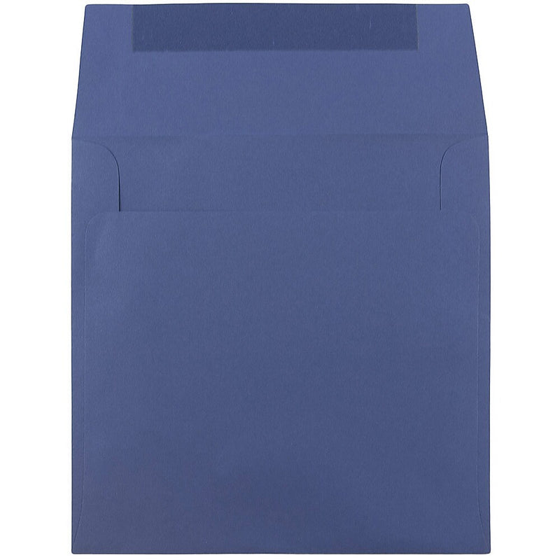 JAM Paper 8.5 x 8.5 Square Invitation Envelopes, Presidential Blue, 25/Pack (563916919)