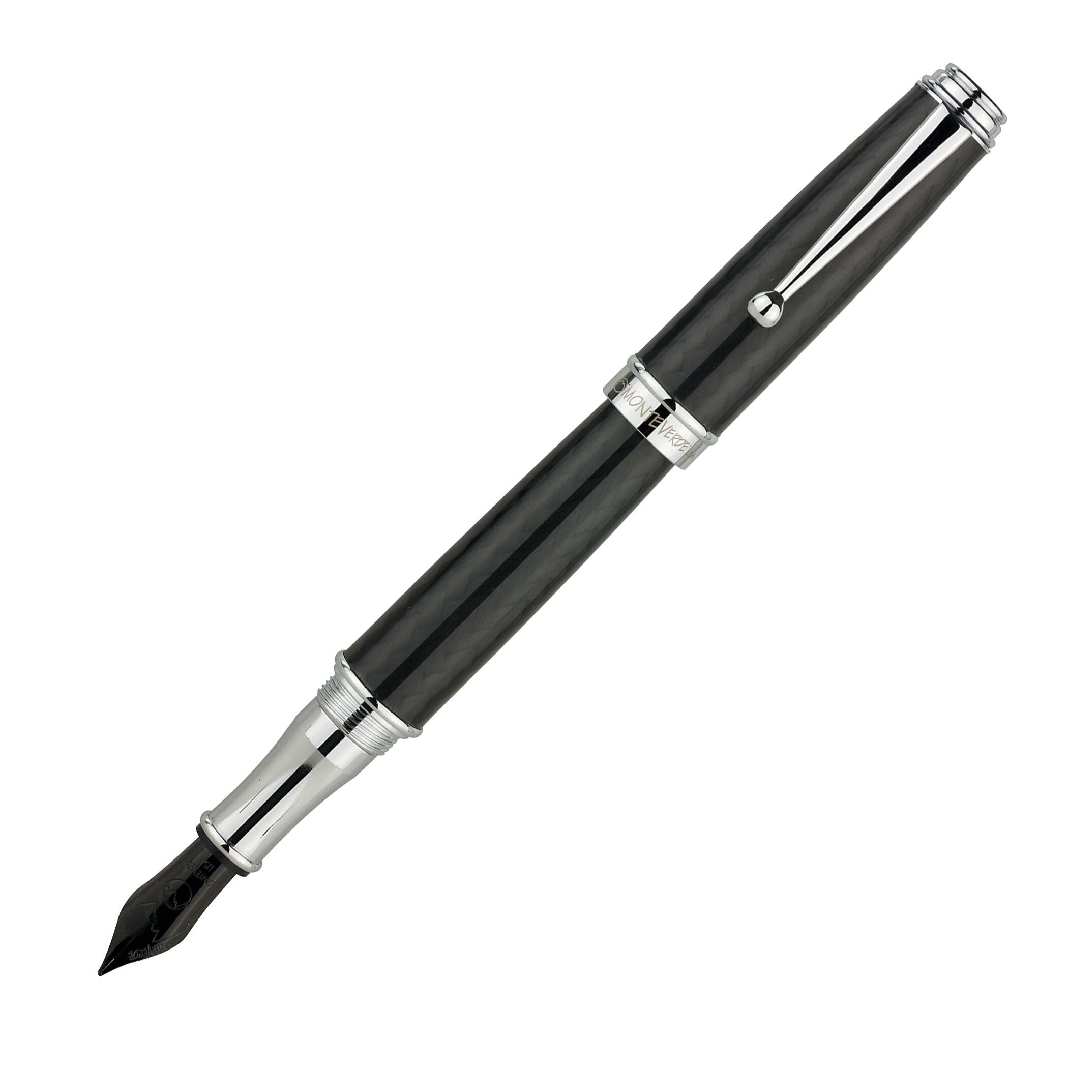 Monteverde Invincia Deluxe Chrome Fountain Pen, Medium Nib, (MV41291-M)
