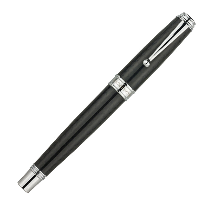 Monteverde Invincia Deluxe Chrome Fountain Pen, Stub Nib, (MV41291-S)