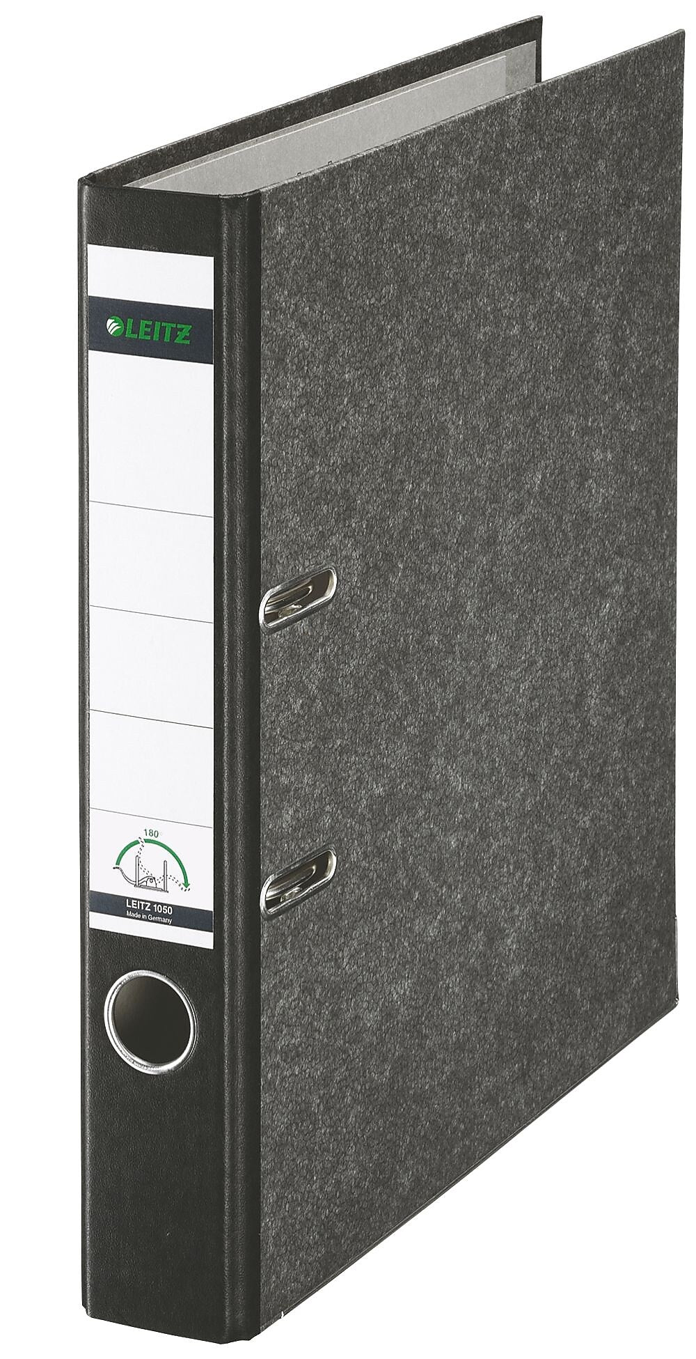Leitz 180 Heavy Duty 2" 2-Ring Non-View Binder, Black (10505095)