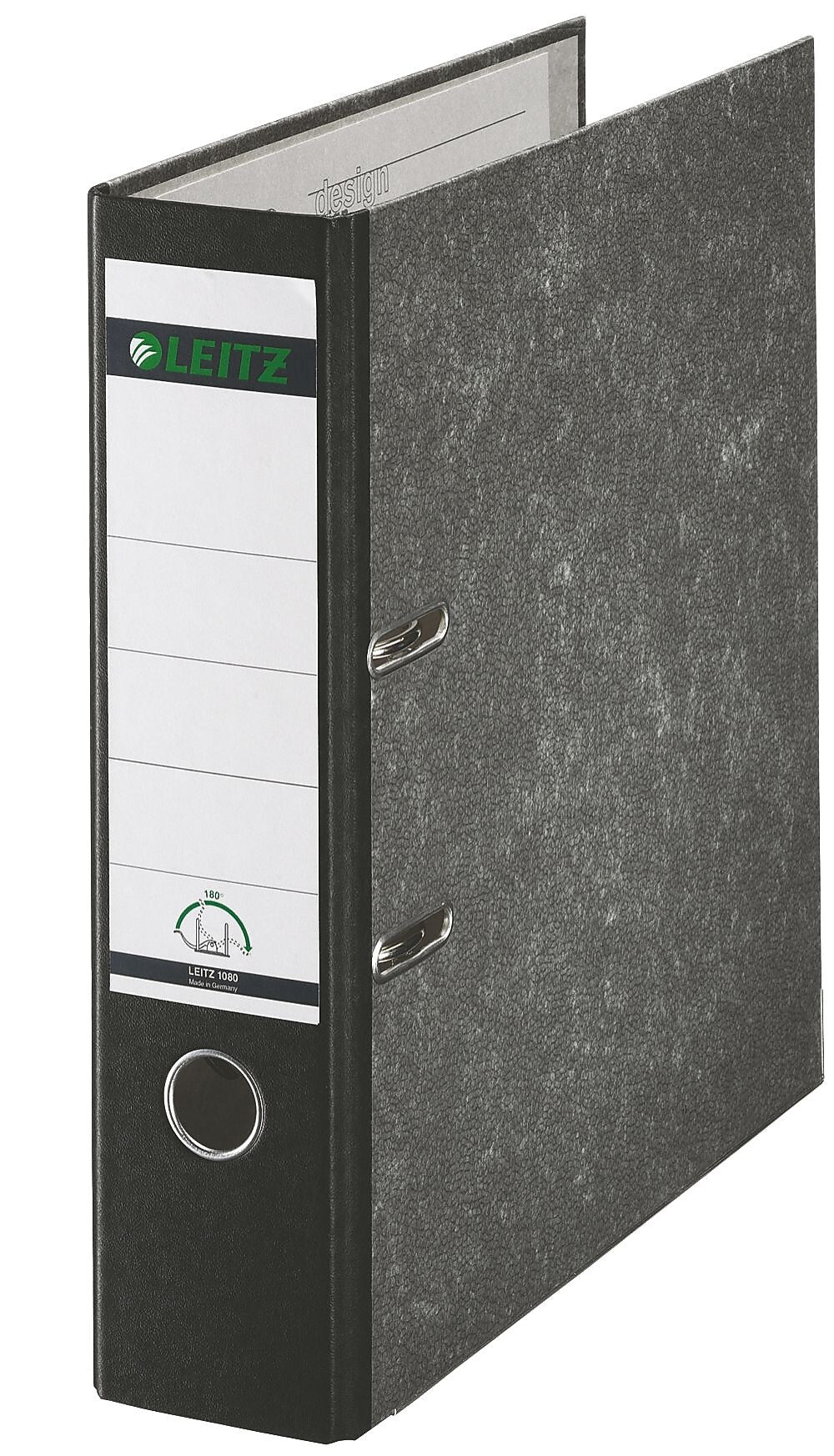 Leitz 180 3" 2-Ring Non-View Binder, Black (R80-BK)