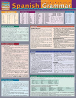 QuickStudy Spanish Vocabulary Nonmagnetic Charts,  8.5" x 11", 3/Pack (9781423231479)