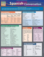 QuickStudy Spanish Vocabulary Nonmagnetic Charts,  8.5" x 11", 3/Pack (9781423231479)
