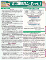 QuickStudy Laminated Algebra Reference Set, 8.5" x 11" (9781423215882)