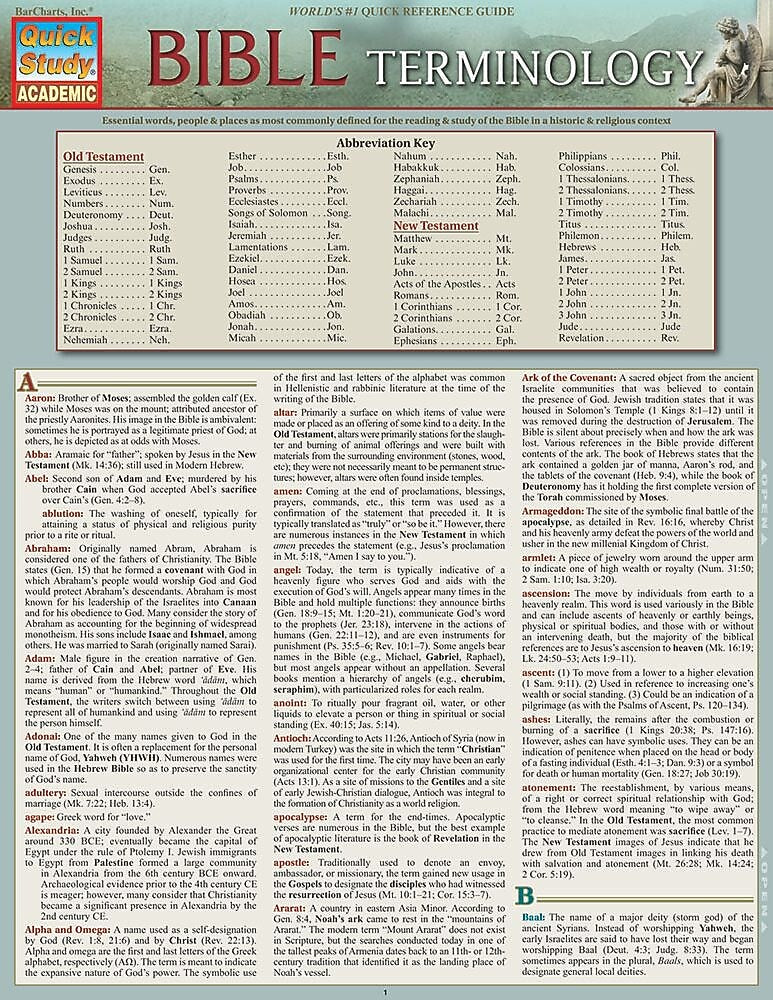 BarCharts, Inc. QuickStudy® Religious Reference Set (9781423231622)