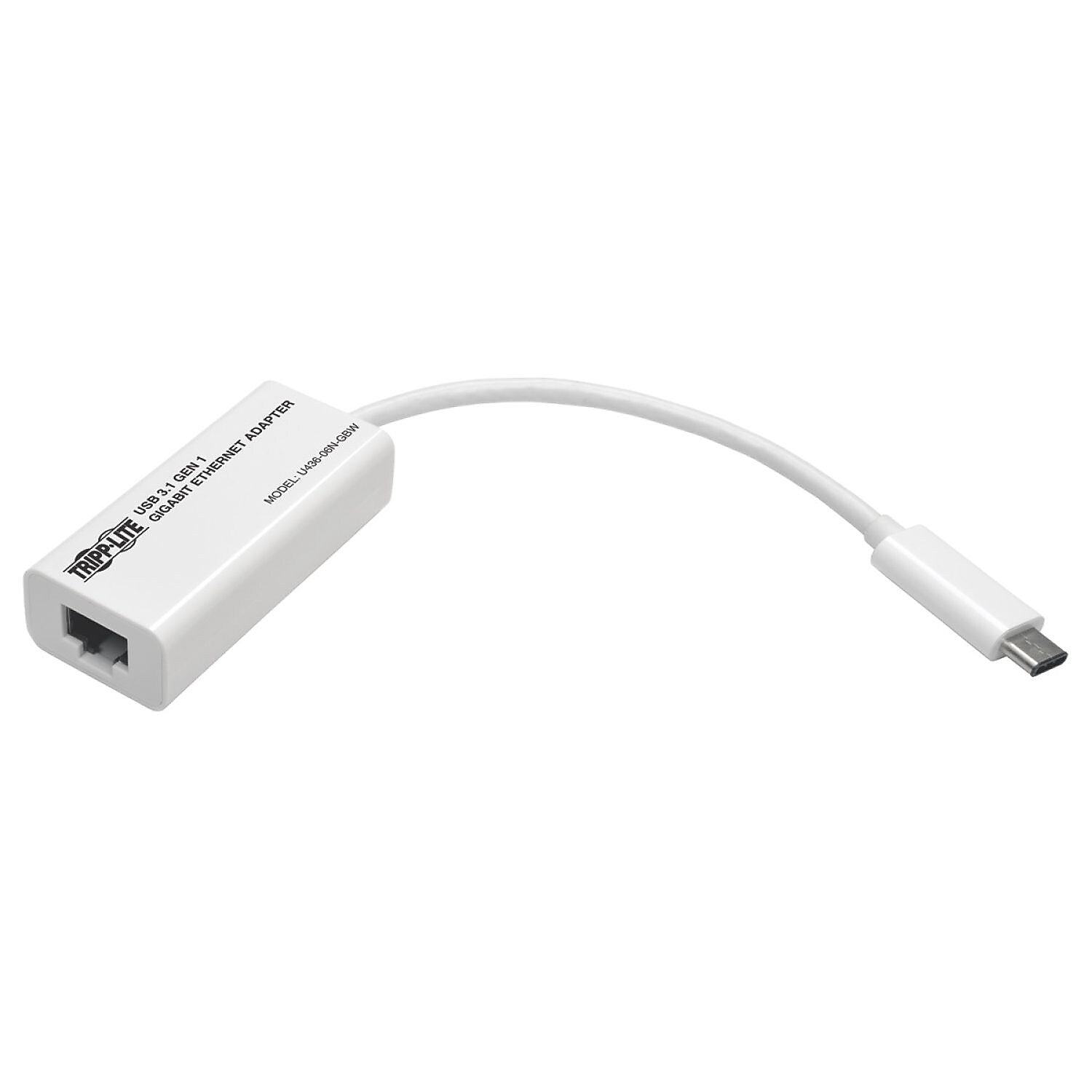 Tripp Lite USB Gigabit Ethernet Adapter (TRPU43606NGBW)