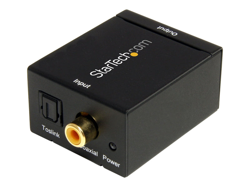 StarTech SPDIF2AA Digital Coaxial/Toslink to Stereo RCA Audio Converter for DVD Players and Game Consoles