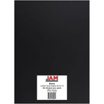 JAM Paper 28 lb. Colored Paper, 8.5" x 11", Black, 50 Sheets/Pack (64429571)