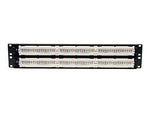 Tripp Lite Metal 48 Port Rack-Mount Cat5e Network Patch Panel, 19" Black/White (N052-048)