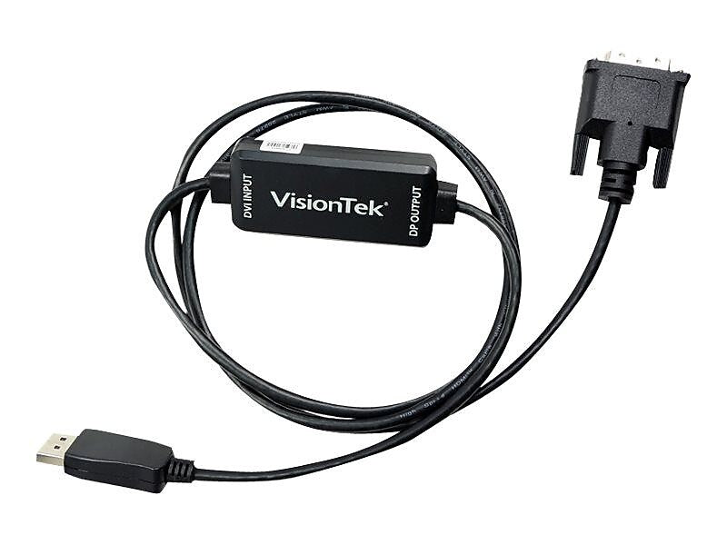 VisionTek® 900823 1.5 m DisplayPort/DVI Male/Male Video Cable, Black