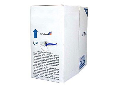 StarTech Cat 6 Stranded UTP Patch Cable, Blue, 1000'