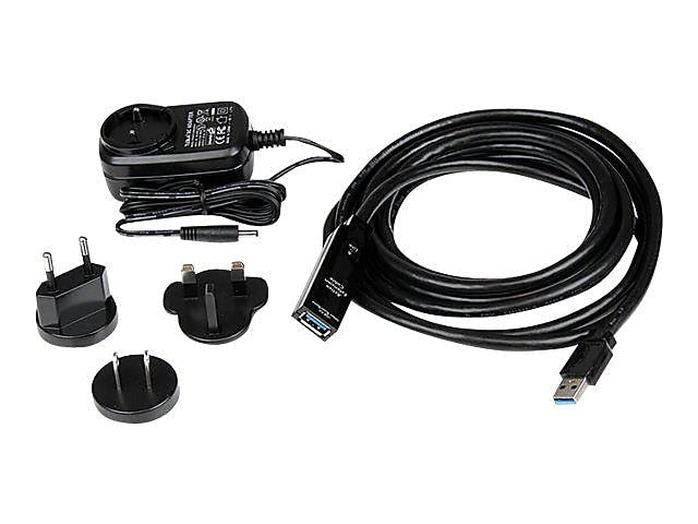 StarTech 9.8' USB 3.0 Male to Female Extension Cable, Black