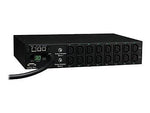 Tripp Lite Single-Phase 208/240 V Switched Power Distribution Unit, 16-Outlet, 2U Rack Mount, Black (PDUMH30HVNET)