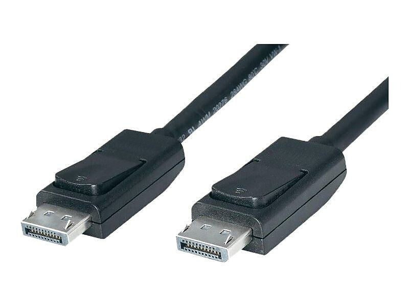 4XEM 4XDPDPCBL 6' DisplayPort Male to Male Cable, Black