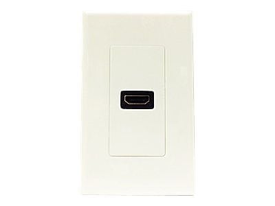 4XEM™ 1 Port/Outlet Female HDMI Wall Plate, White (4XWALLHDMI1)