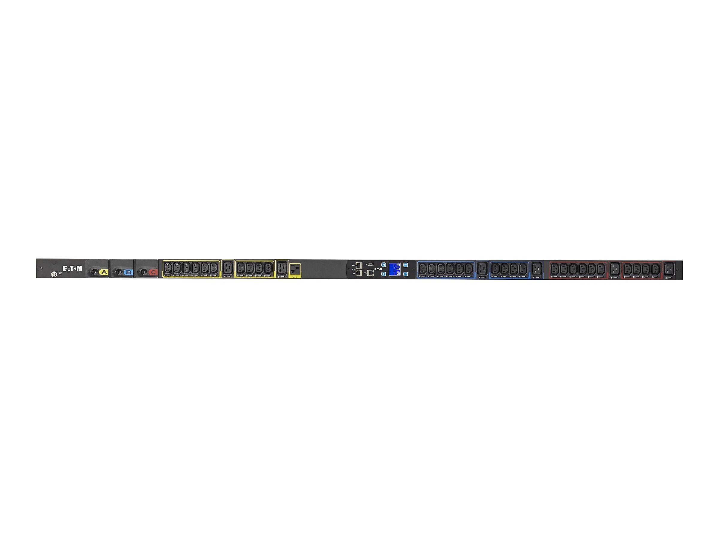 Eaton G3 Three-Phase 120/208 V Metered Power Distribution Unit, 37-Outlet, Black (EMI310-10)