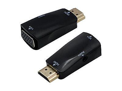AddOn  HDMI Male to VGA Female Active Adapter, Black