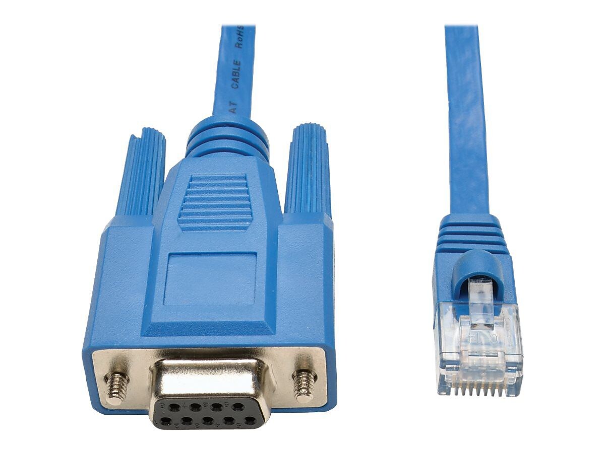 Tripp Lite 6 ft RJ45 to DB9F Cisco Serial Console Port Rollover Cable