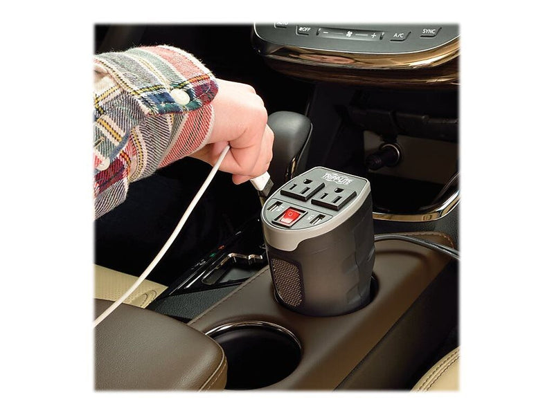 Tripp Lite PowerVerter Ultra-Compact Vehicle Power Inverter, 200W (PV200CUSB)