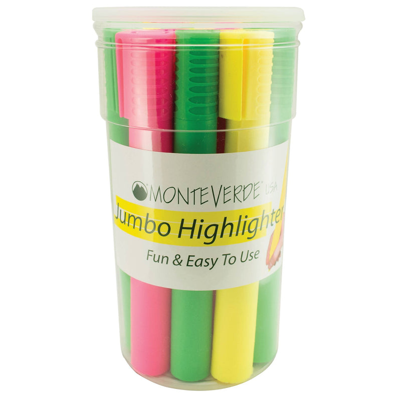 Monteverde Tank Highlighter, Chisel Tip, Assorted, Dozen (MV20614)