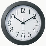 TEMPUS Flat-Panel Plastic Black Quartz Wall Clock, Plastic 12" (TC6008B)