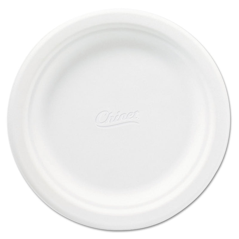 Huhtamaki Classic Paper Plates , 6 3/4" , White , Round , 125/Pack , 8 Packs/Case