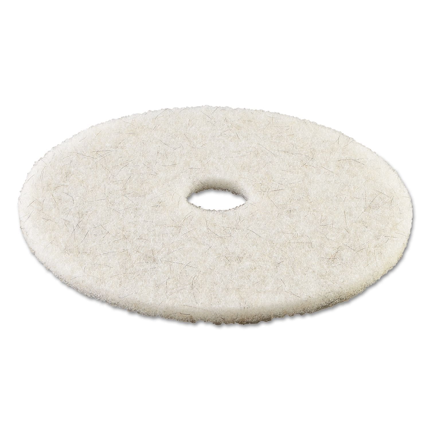Premiere Pads 21" Ultra High-Speed Hair Floor Pad, Natural, 5/Carton (BWK 4021NAT)