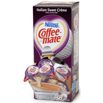 Coffee mate Italian Sweet Crème Dairy Free Liquid Creamer, 0.375 oz., 200/Carton (NES84652CT)