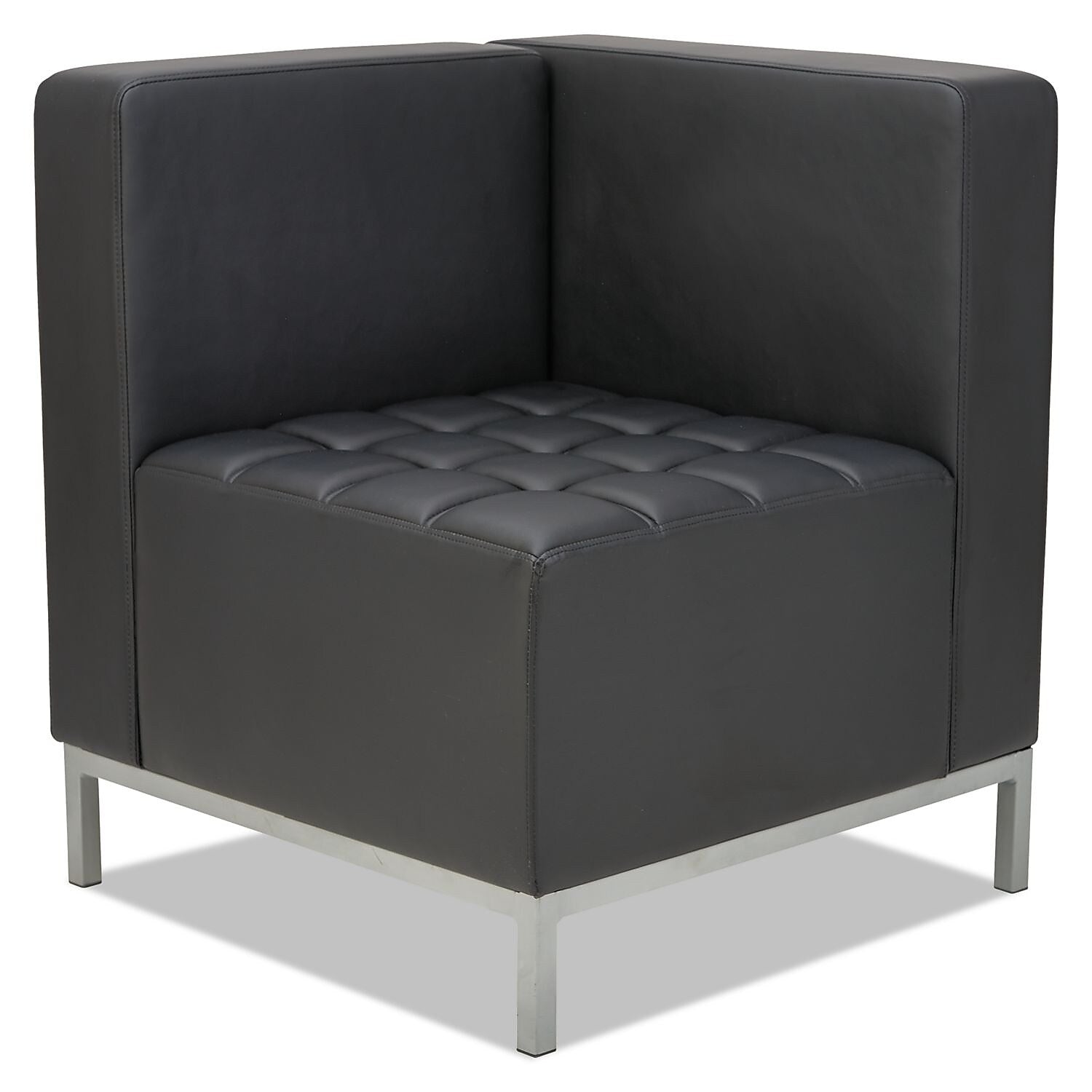 Alera® QUB Series Sectional, Corner, Black