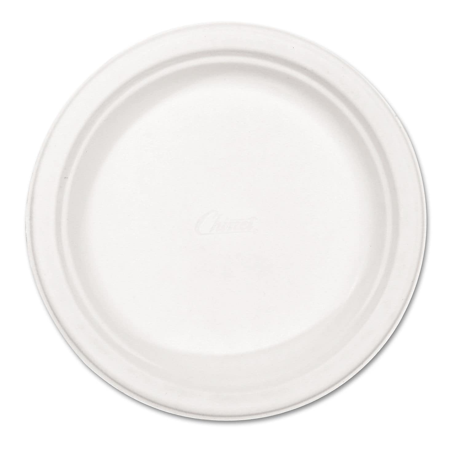 Chinet 8.75" Paper Plates, White, 500/Carton (HUH21227)