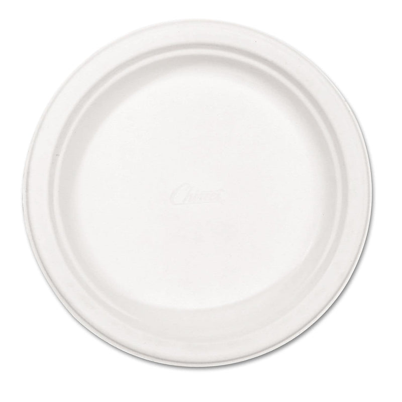 Chinet 8.75" Paper Plates, White, 500/Carton (HUH21227)