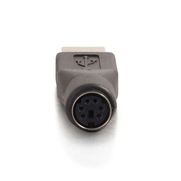 C2G® USB Male to PS2 Female Adapter, Black