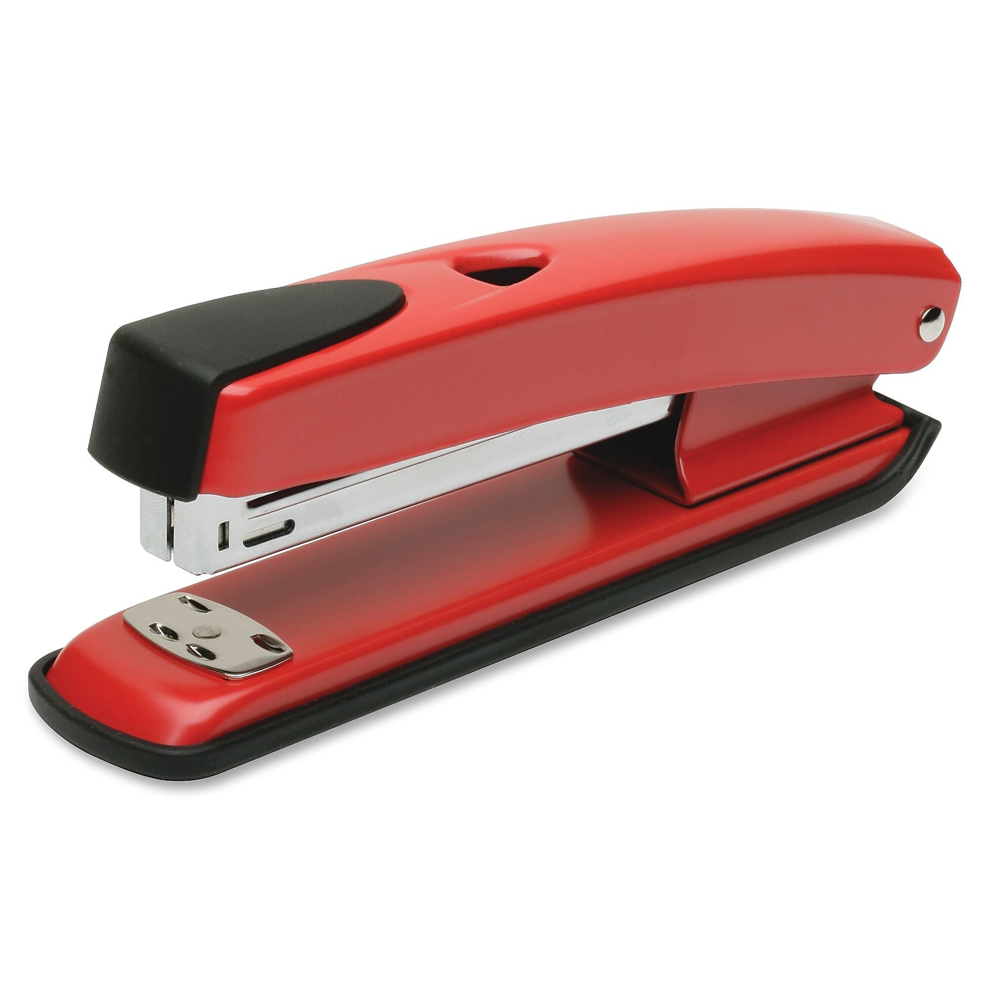 AbilityOne SKILCRAFT Contemporary Desktop Stapler - 20 Sheets Capacity - 210 Staple Capacity - Full Strip - Red
