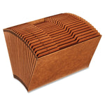 Pendaflex Heavy Duty Reinforced Paper Stock Accordion File, 21 Pocket, Legal, Brown (R219AHD)