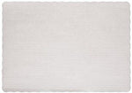 Hoffmaster® PM32052 Scalloped Edge Placemat, White, 9 3/4"(W) x 13 3/4"(L)