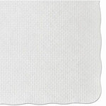 Hoffmaster® PM32052 Scalloped Edge Placemat, White, 9 3/4"(W) x 13 3/4"(L)