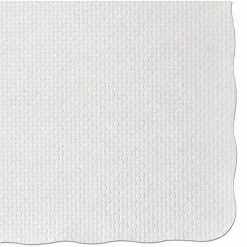 Hoffmaster® PM32052 Scalloped Edge Placemat, White, 9 3/4"(W) x 13 3/4"(L)