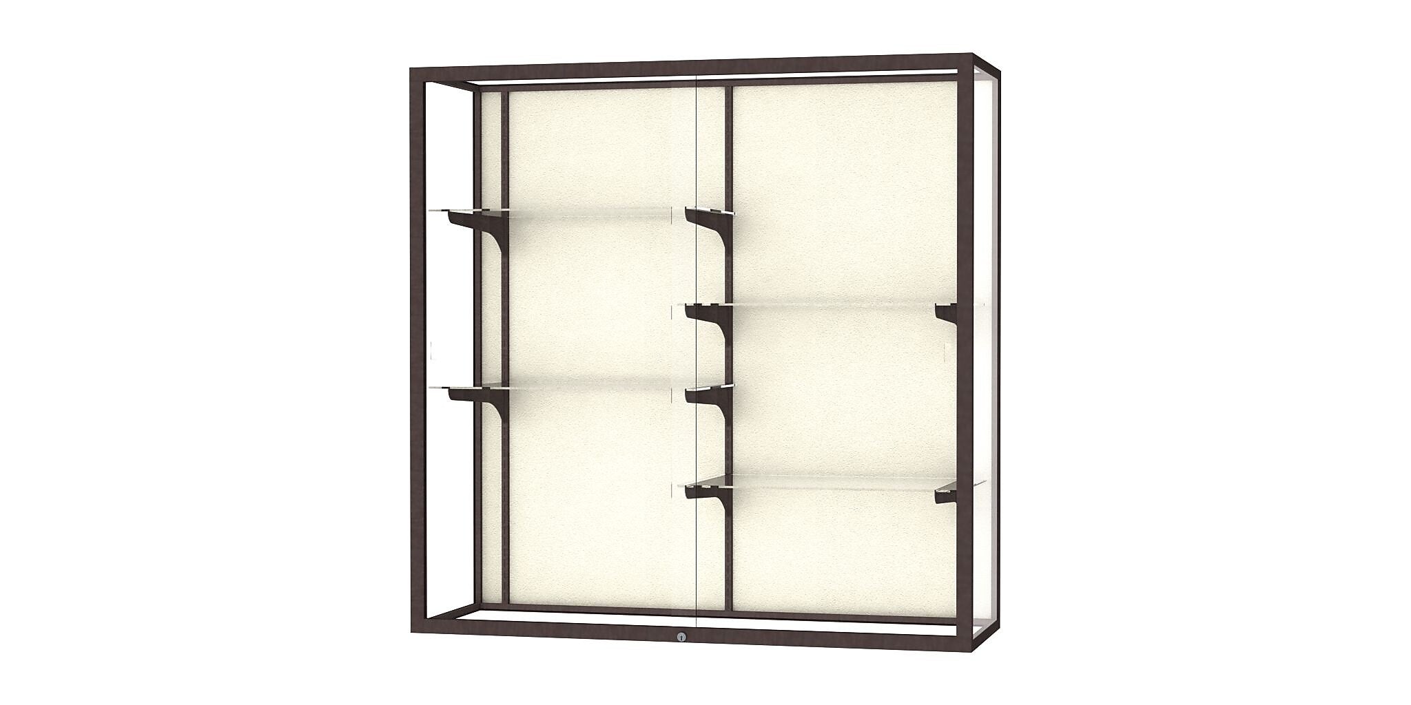 Ghent Champion 48"W x 48"H x 16"D Wall Case, Plaque Back