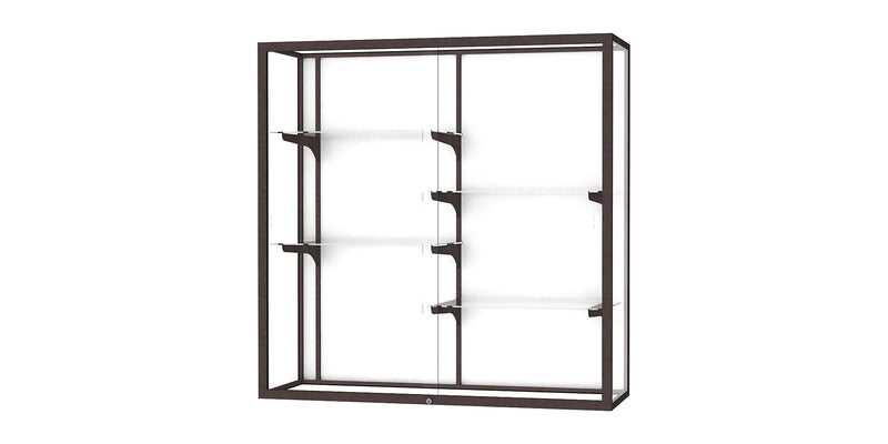 Ghent Champion 48"W x 48"H x 16"D Wall Case, Dk. Bronze Finish