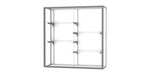 Ghent Champion 48"W x 48"H x 16"D Wall Case, White Back w/ Satin Finish