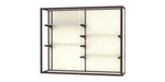 Ghent Champion 60"W x 48"H x 16"D Wall Case, Plaque Back w/ Dk. Bronze Finish