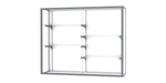 Ghent Champion 60"W x 48"H x 16"D Wall Case, White Back w/ Satin Finish