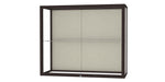 Ghent Champion 36"W x 30"H x 14"D Wall Case, Plaque Back, Dk. Bronze Finish