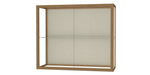 Ghent Champion 36"W x 30"H x 14"D Wall Case, Plaque Back, Champagne Finish