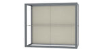 Ghent Champion 36"W x 30"H x 14"D Wall Case, Plaque Back, Satin Finish