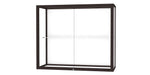 Ghent Champion 36"W x 30"H x 14"D Wall Case, White Back, Dk. Bronze Finish